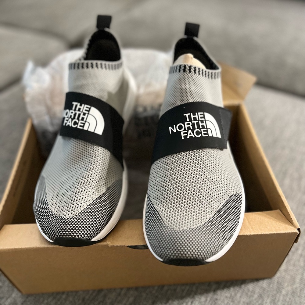 The North Face size 12 slip on/Velcro sock/sneaker